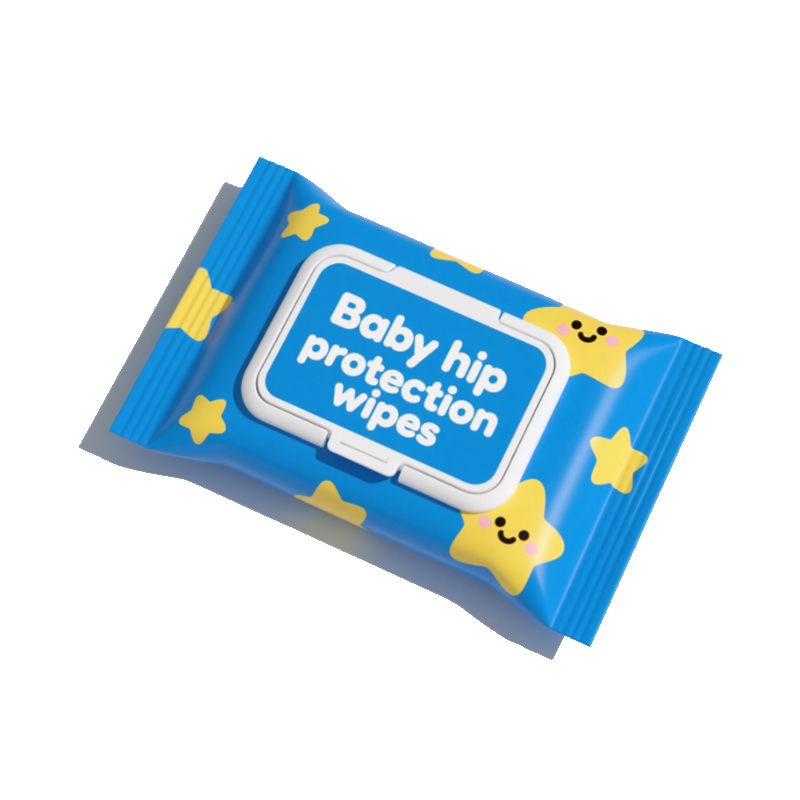 Wipes fliuch cosanta cromáin leanbh