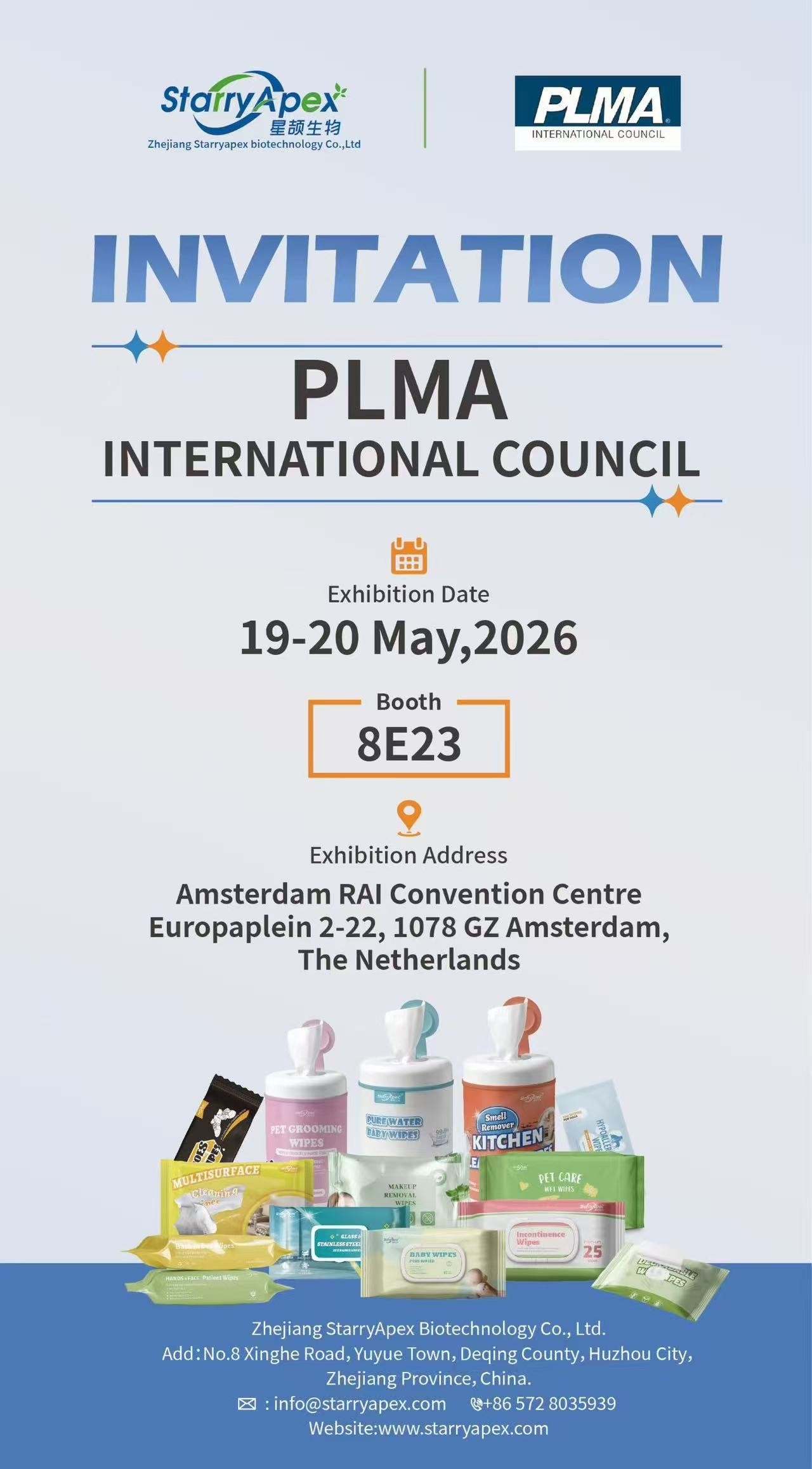 StarryApex ag Comhairle Idirnáisiúnta PLMA 2026 — Discover the Future of Wipes